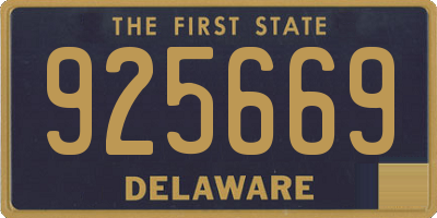 DE license plate 925669