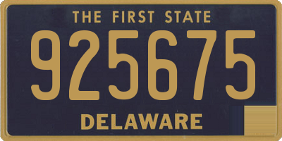 DE license plate 925675