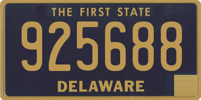 DE license plate 925688