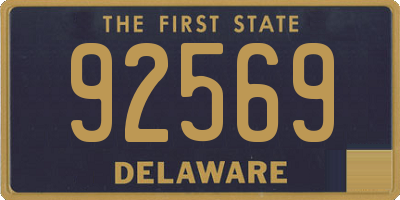 DE license plate 92569