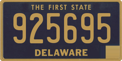 DE license plate 925695