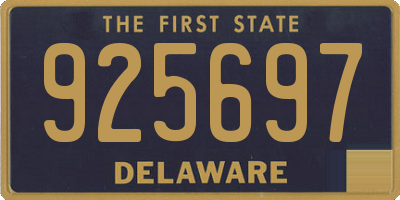 DE license plate 925697