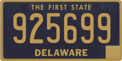 DE license plate 925699