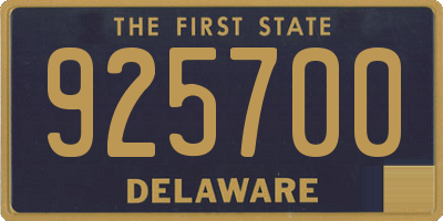 DE license plate 925700
