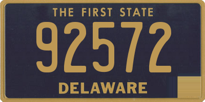 DE license plate 92572