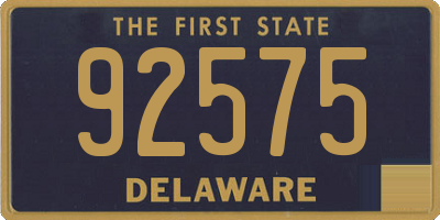 DE license plate 92575