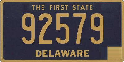 DE license plate 92579