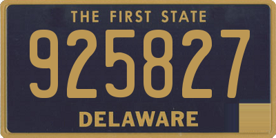 DE license plate 925827
