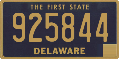 DE license plate 925844