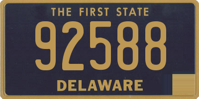 DE license plate 92588