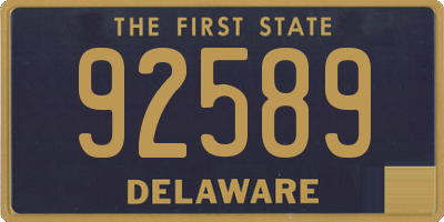 DE license plate 92589