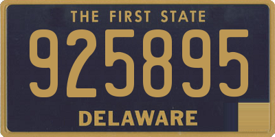 DE license plate 925895