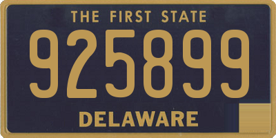 DE license plate 925899