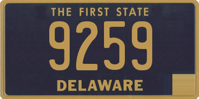 DE license plate 9259