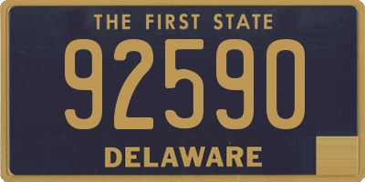 DE license plate 92590