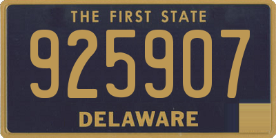 DE license plate 925907