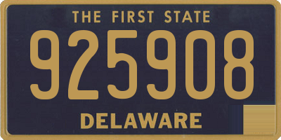 DE license plate 925908
