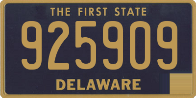 DE license plate 925909