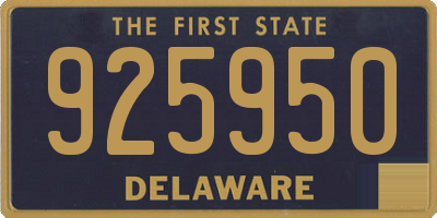 DE license plate 925950