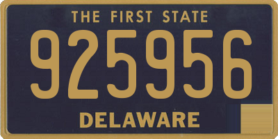 DE license plate 925956