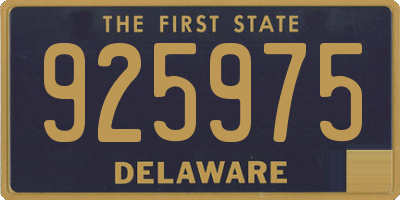 DE license plate 925975