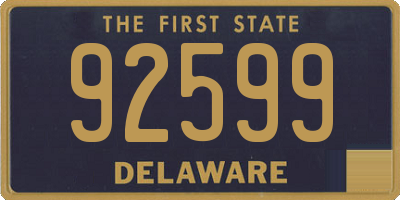 DE license plate 92599