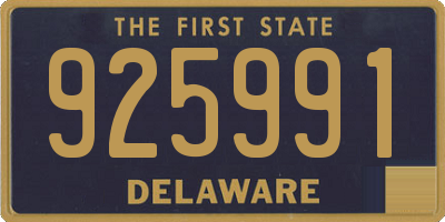 DE license plate 925991