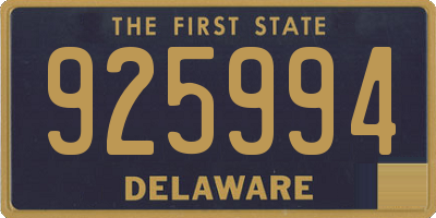DE license plate 925994