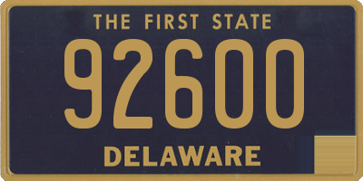 DE license plate 92600