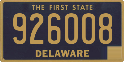 DE license plate 926008