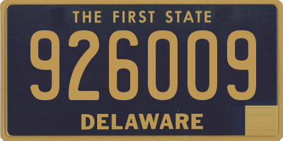 DE license plate 926009