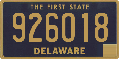 DE license plate 926018
