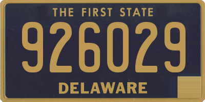DE license plate 926029