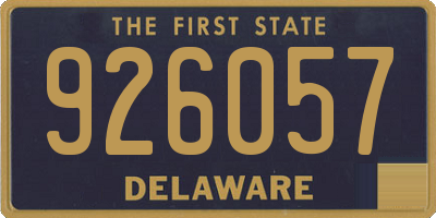 DE license plate 926057