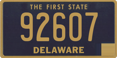 DE license plate 92607