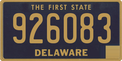 DE license plate 926083