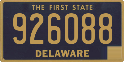 DE license plate 926088