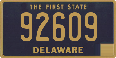 DE license plate 92609