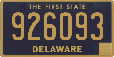 DE license plate 926093