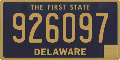 DE license plate 926097