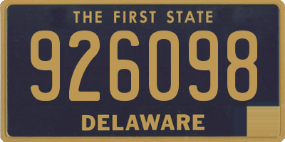 DE license plate 926098