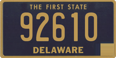 DE license plate 92610