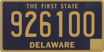 DE license plate 926100