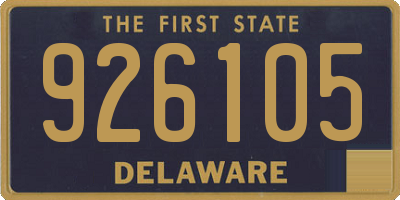 DE license plate 926105