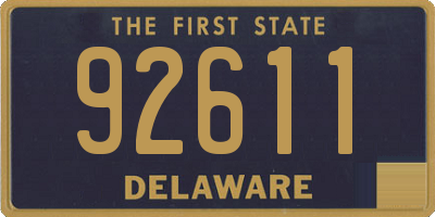 DE license plate 92611