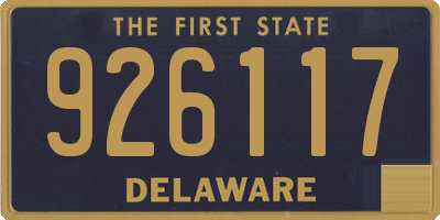 DE license plate 926117