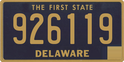 DE license plate 926119