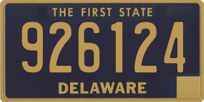 DE license plate 926124