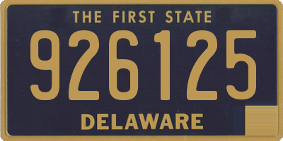 DE license plate 926125