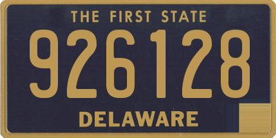 DE license plate 926128